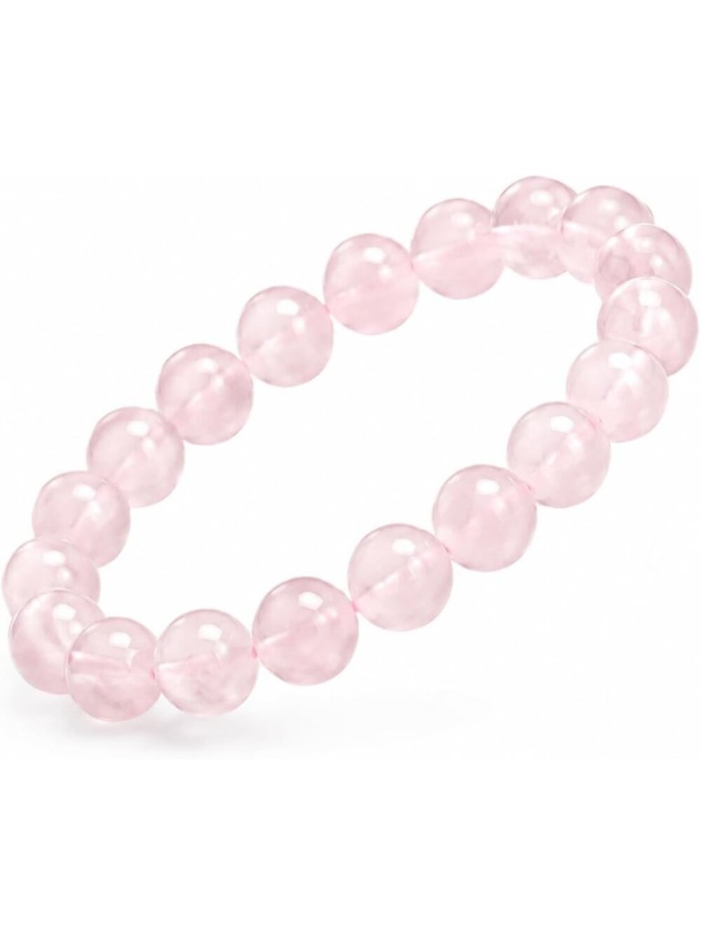 Natural Stone Beaded Bracelet | 10mm Stretch Gemstone Jewelry for Women